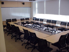 Conference Rectangular Shape Layout Rooms 214-215 View 2